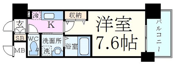 西中島南方駅 徒歩5分 4階の物件間取画像